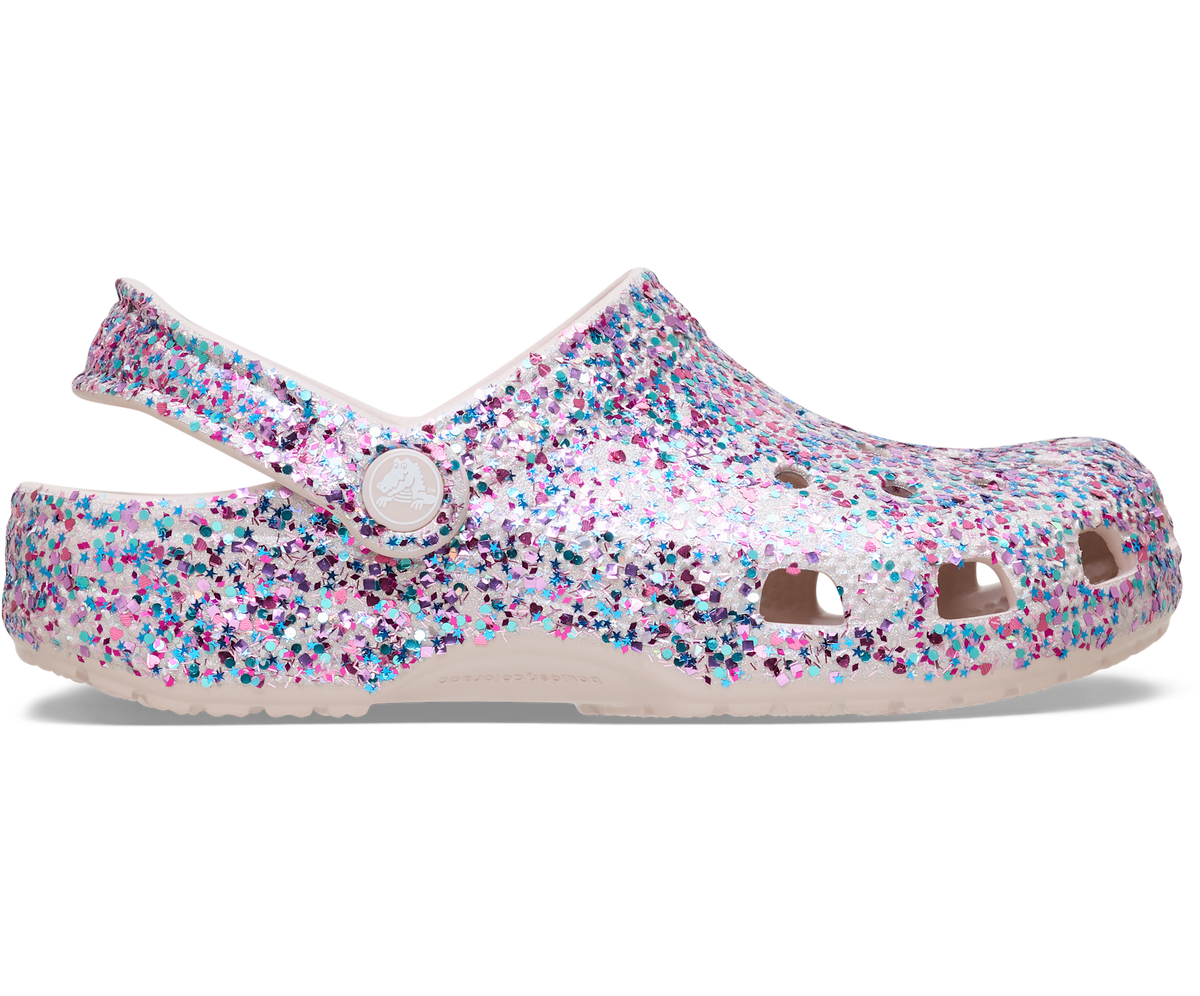 Kids' Classic Dazzle Glitter Clog - Cocoa CrÃ¨me
