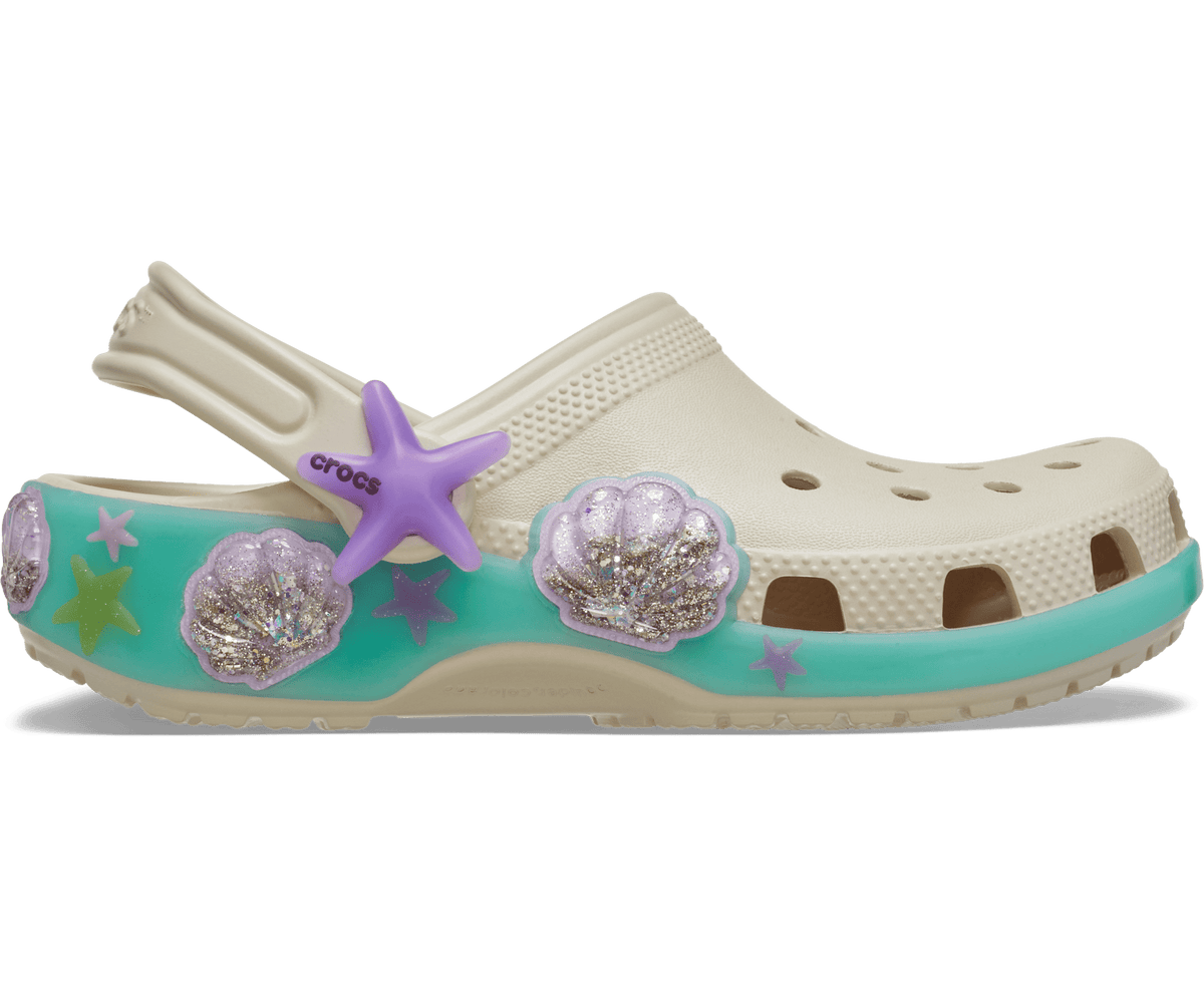 Kids' Classic Sea Sparkle Shaker Clog - FrappÃ©