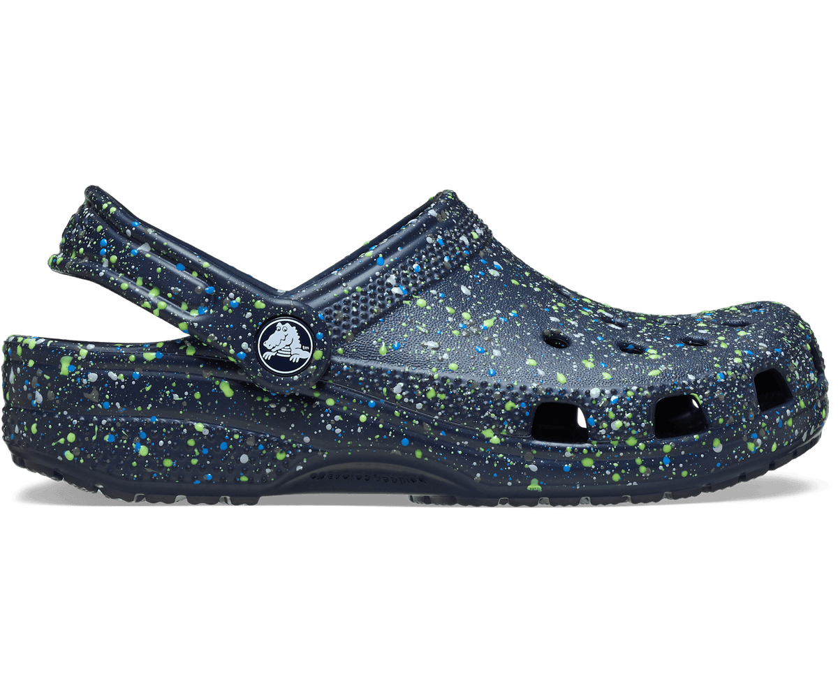 KidsClassic Splatter Paint Clog - Navy / Multi