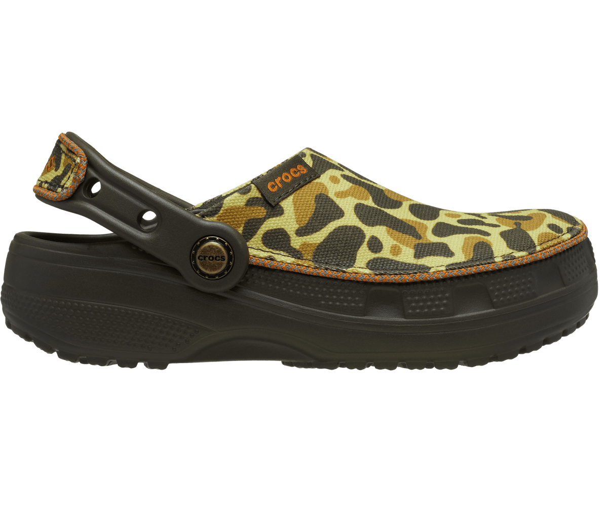 Kids' Crafted Camo Clog - Deep Olive