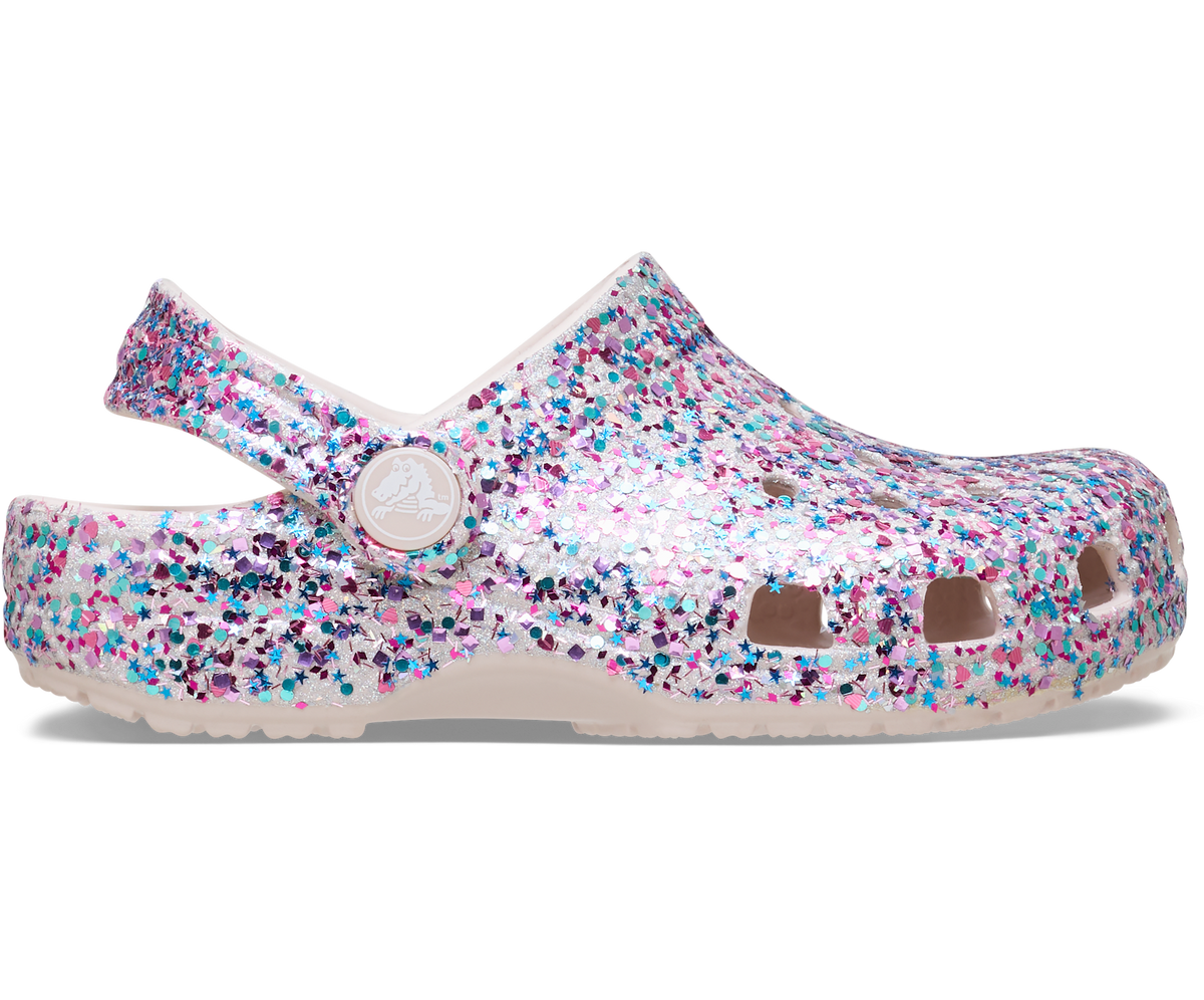 Toddler Classic Dazzle Glitter Clog - Cocoa CrÃ¨me