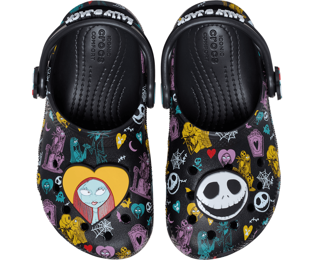 ToddlersDisney Tim Burton's The Nightmare Before Christmas Jack and Sally Classic Clog - Multi